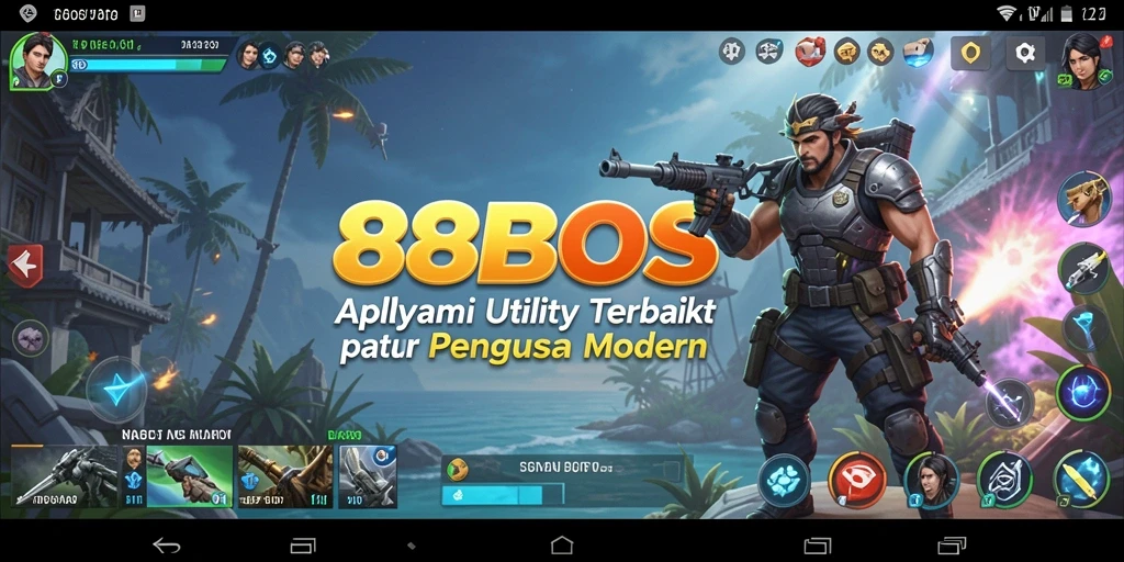 Tangkapan layar utama 88BOS menampilkan antarmuka intuitif aplikasi Utility.