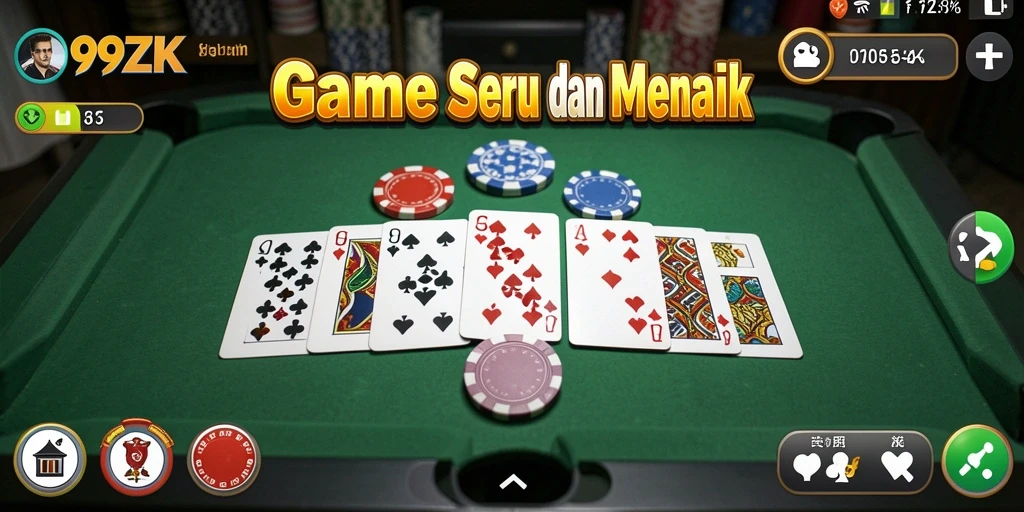 Screenshot gameplay Gaple seru dari 99ZK.