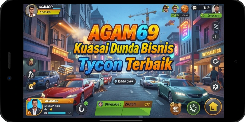 Tangkapan layar gameplay AGAM69 menunjukkan saat mengelola bisnis dengan cerdas.