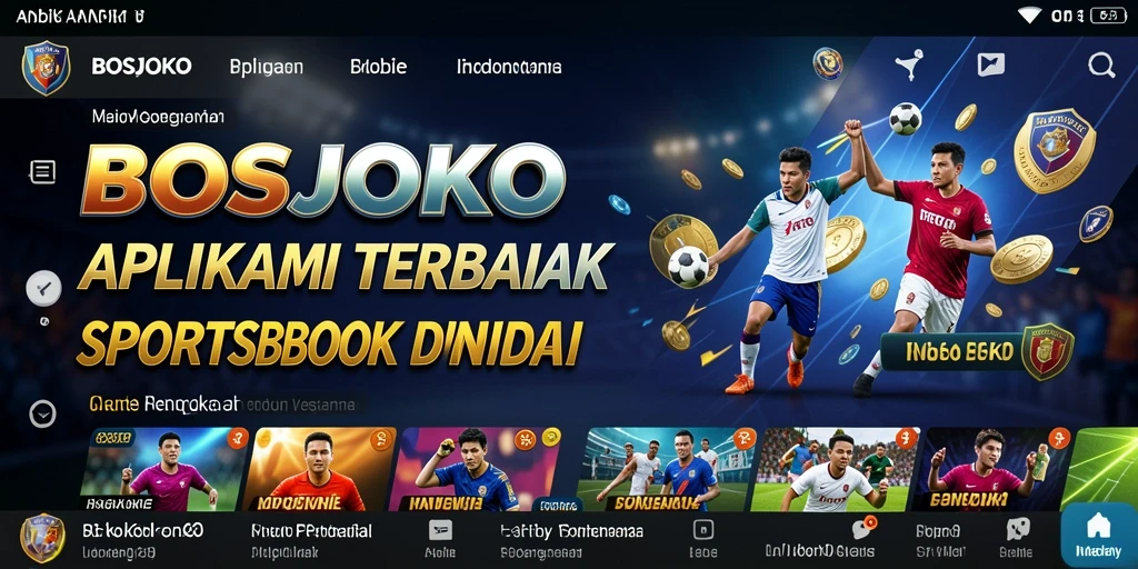Tampilan antarmuka BOSJOKO saat melakukan taruhan olahraga.