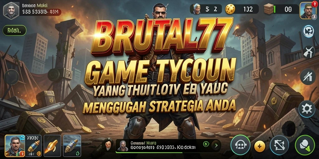 Tangkapan layar menunjukkan gameplay mendalam dalam BRUTAL77.