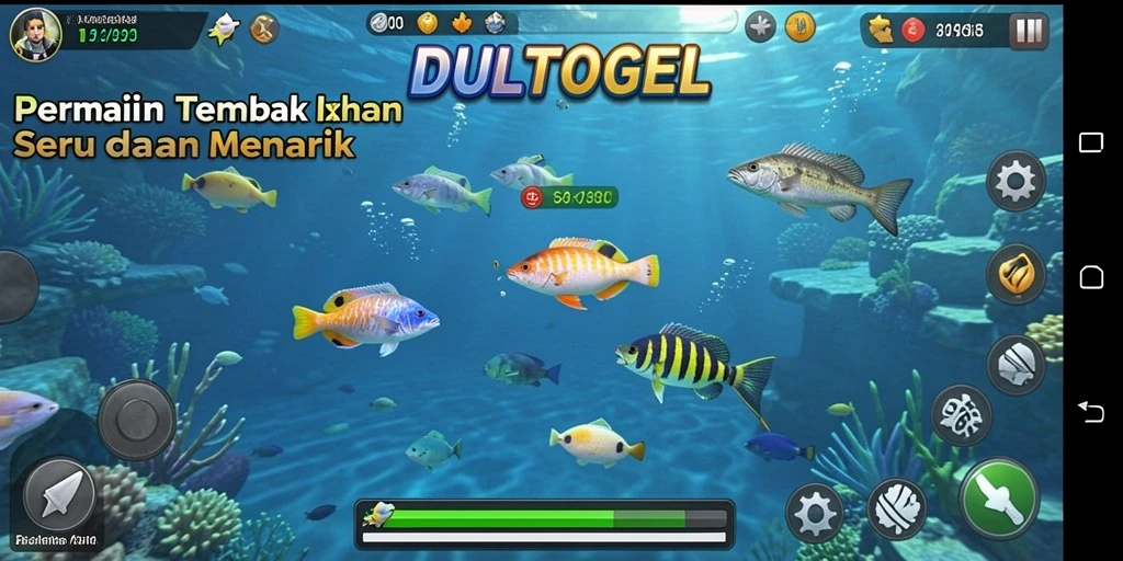 Tampilan gameplay DULTOGEL yang penuh aksi Tembak Ikan.