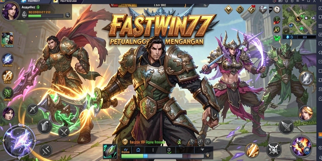 Menampilkan aksi seru dari gameplay RPG FASTWIN77 yang menawan.