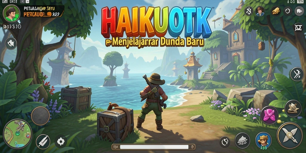 Gameplay HAIKUOTK menampilkan eksplorasi dan petualangan yang seru.