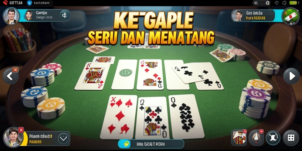 Screenshot gameplay Gaple KETUA yang seru dan kompetitif.