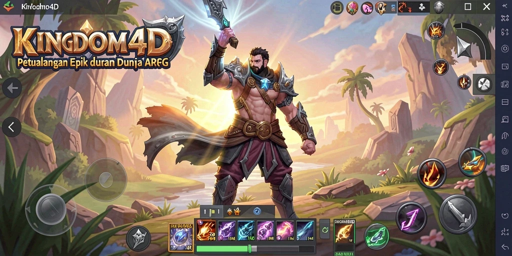 Gameplay intens dan seru dalam <strong>KINGDOM4D</strong> di dunia ARPG.