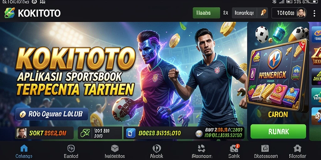 Screenshot utama KOKITOTO menampilkan interface taruhan yang menarik dan interaktif.