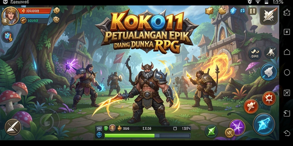 Tampilan gameplay KOKO11 yang mendebarkan dalam dunia RPG.
