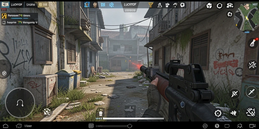 Tampilan gameplay seru di LUCKYDF dengan aksi menegangkan.