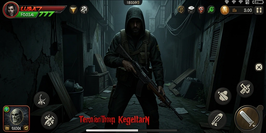 Tampilan gameplay menakutkan dengan momen kengerian yang mendalam.