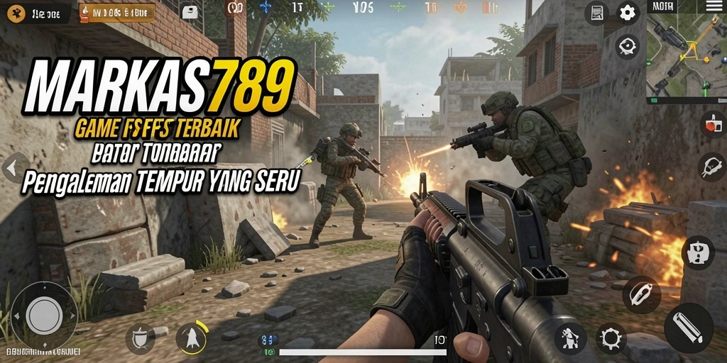 Tangkapan layar GAMEPLAY seru di MARKAS789, menunjukkan aksi tembak-menembak.