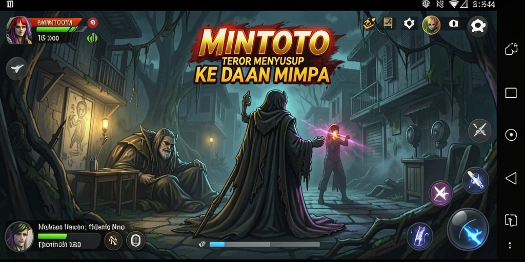 Gameplay MINTOTO yang mencekam dan penuh teror.