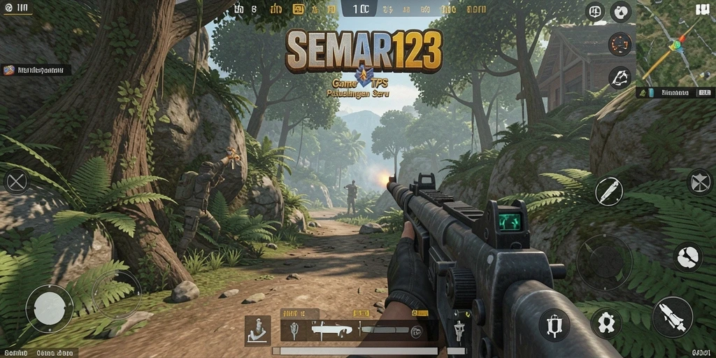 Gameplay seru dengan aksi tembak-menembak yang intens dalam SEMAR123.