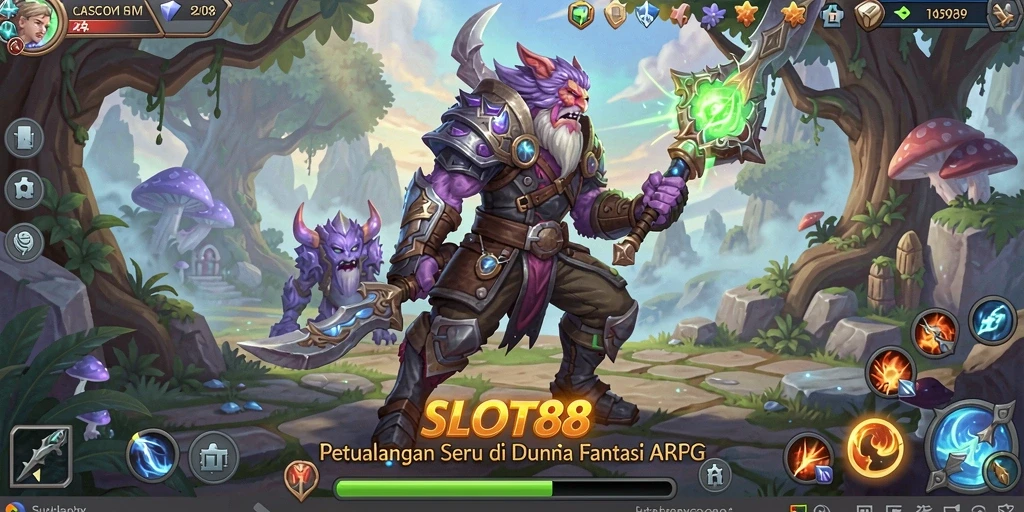 Tangkapan layar menampilkan gameplay seru dalam SLOT88 dengan pertarungan menegangkan.