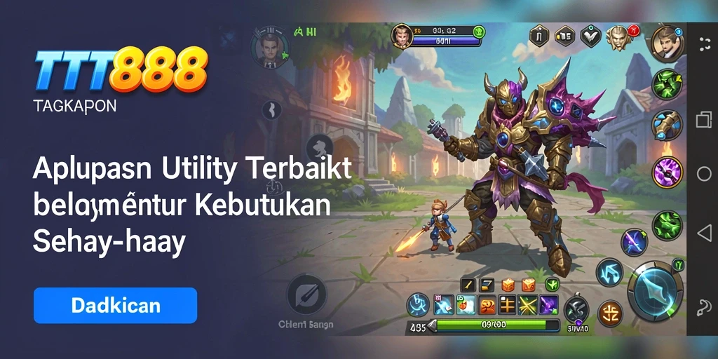 Tampilan antarmuka utama TTT888 yang sederhana dan fungsional.
