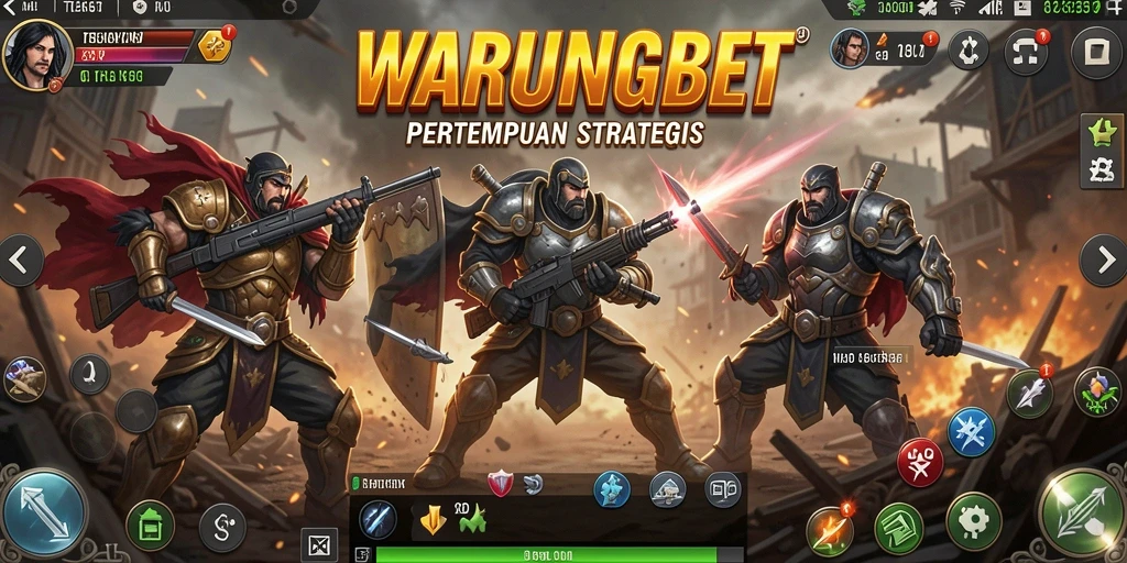 Tampilan gameplay mendebarkan di WARUNGBET dengan aksi tembak-menembak.